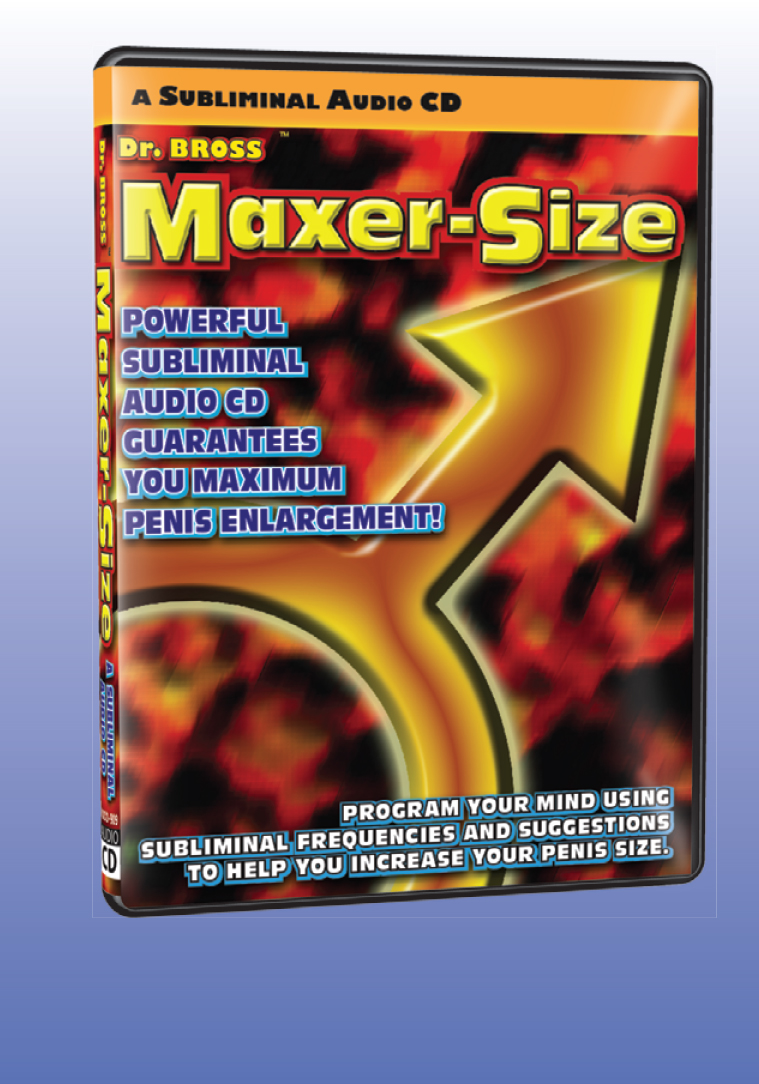 MAXER-SIZE SUBLIMINAL AUDIO CD