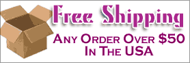 Free Shipping on any order over $50 in the USA